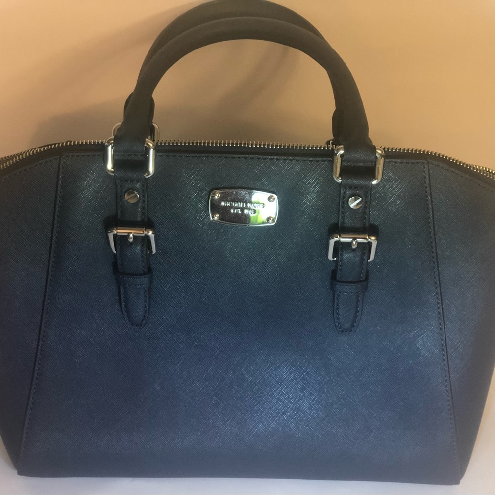 Michael Kors Ciara Purse Navy Blue